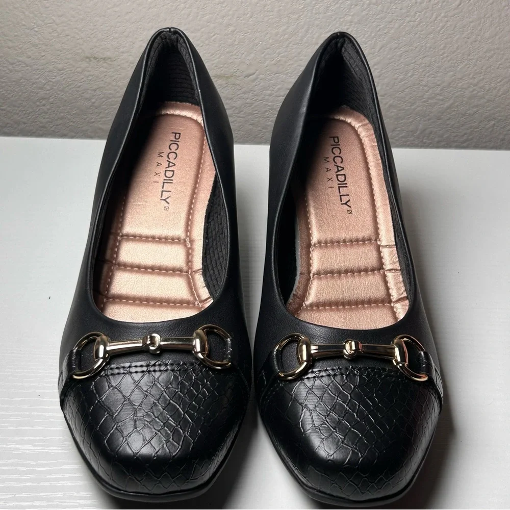 Piccadilly Maxi-Brazilian Elegant Block heel shoes Size 6‎ New